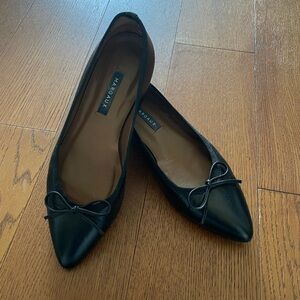 Margaux pointed toe black flats
